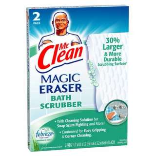 Mr. Clean with Febreze Magic Eraser Meadows & Rain Bath Scrubber Pads 