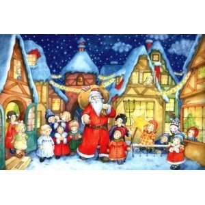   Santa with Children German Christmas Advent Calendar