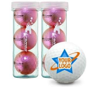  Chromax Metallic I Metallic Pink Logo Golf Balls Sports 