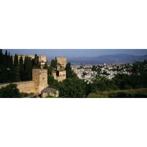  Palace with a City in the Background, Alhambra, Granada 