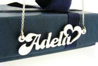 Personalized Silver Name Necklace.925 Chain Included  