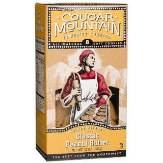   cougar mountain gourmet cookies classic peanut butter box of 8 10 oz