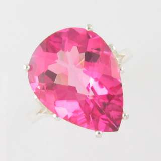   on  1 pear shaped and checkerboard cut pure pink topaz for that