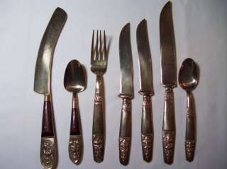 Pc.Set Solid Brass Siam Thailand Cutlery Set Knives  