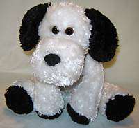 Dan Dee Collectors Choice Plush White Black Dog w/Bow  