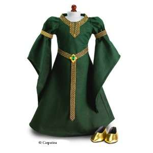  Celtic Princess Medieval Dress and Shoes Fits 18 American 