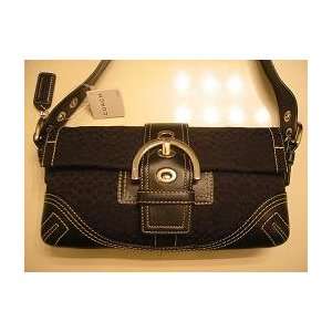  COACH Mini Signature Soho Small Flap Handbag 3628 * Black 