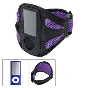  Armband Sports Case Holder Purple Black for iPod Nano 5th 