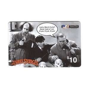 Collectible Phone Card $10. Three Stooges 1st Issue (Larry, Moe 