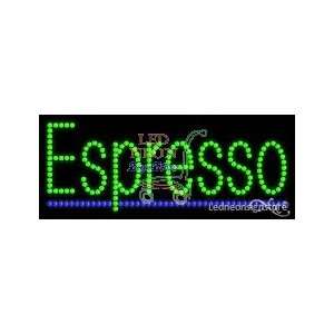  Espresso LED Business Sign 11 Tall x 27 Wide x 1 Deep 
