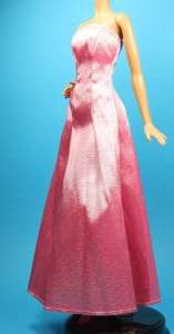 KM Pink Light Strapless Dress Bridesmaid for Barbie Silkstone  