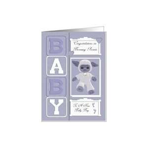  Congratulation on becoming Parents baby boy Card Health 
