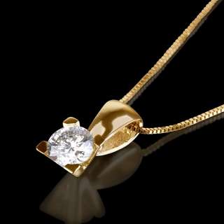 CT REAL DIAMOND ESTATE PENDANT NECKLACE WHITE GOLD 14K  