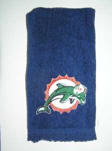 NFL Miami Dolphins Golf TOWEL hand FREE SHIPPIING blue  