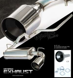 00 04 DODGE NEON SOHC SS N1 HIGHFLOW STAINLESS STEEL CATBACK EXHAUST 