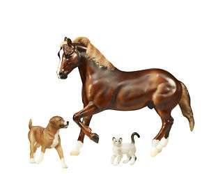   Traditional ASPCA Benefit Charity Toy Model Horse Dog & Cat Set 1459