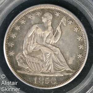 1850 O Seated Liberty Half Dollar PCGS XF40  