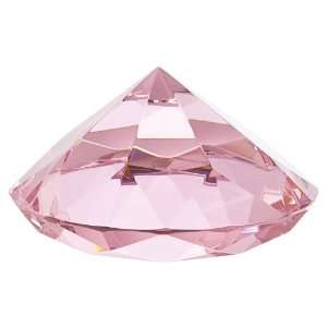  Pink Crystal Diamond Paperweight