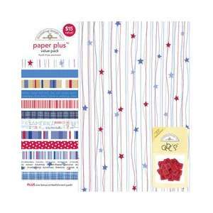  Paper Plus Assortment Pack 12x12 Sheets 12/Pkg 4th Of July 