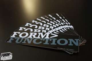 StanceNation NEW FORM  FUNCTION BLACK bumper sticker  