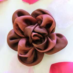   Made Corsage Fabric Flower Hat Hair Clip & Pin Brooch F11027 Beauty