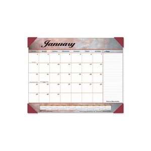  At A Glance Products   12 Month Desk Calendar, Marble Look 