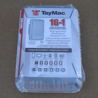 2Pc TayMac MM110G Weatherproof 1 Gang Receptacle Cover  