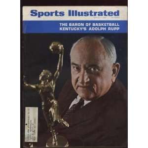  1966 Sports Illustrated Adolph Rupp Kentucky Cover VGEX 