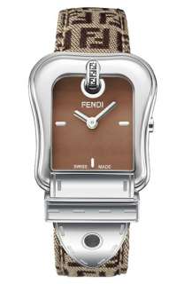 Fendi B. Fendi Zucchino Strap Watch  