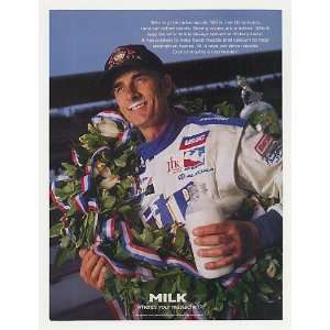  1997 Indy 500 Win Arie Luyendyk Milk Mustache Photo Print 