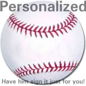 Bret Saberhagen Personalized Autographed Baseball