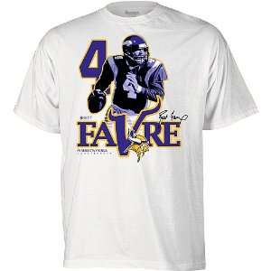  Minnesota Vikings White Brett Farve #4 Adult T Shirt 