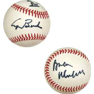  George W. Bush & Brian Mulroney Autographed Baseball 