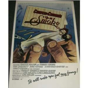 Cheech Marin & Tommy Chong (Up In Smoke) Signed Autographed Movie 