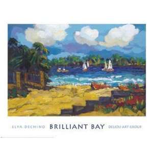  Brilliant Bay by Elya DeChino. Size 36.00 X 24.00 Art 