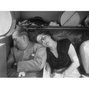  Claude D. Pepper Napping with His Wife in the Back Seat of 