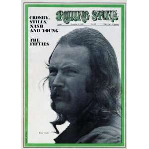  David Crosby, 1969 Rolling Stone Cover Poster by Robert 