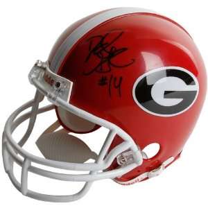  Riddell Georgia Bulldogs #14 David Greene Autographed Mini 