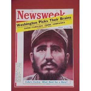 Fidel Castro Cuba January 19 1959 Newsweek Magazine Professionally 