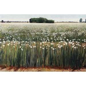 Gary Ernest Smith 48W by 32H  Field of Onions CANVAS Edge #2 1 1 