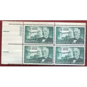   US Progressive Idealist George W Norris Scott 1184 MNHVF Block Of 4