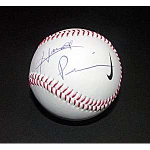 HAROLD PERRINEAU AUTOGRAPHED SIGNED BASEBALL UACC RD