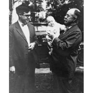1924 photo Herman Hollerith holding Herman III with Herman Jr. looking 