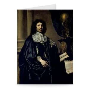 Portrait of Jean Baptiste Colbert de Torcy   Greeting Card (Pack of 