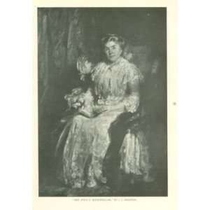  1906 Print Mrs John D Rockefeller by J J Shannon 
