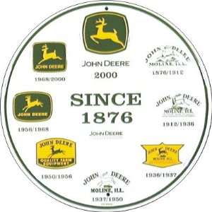 John Deere History of Logos Circle Sign