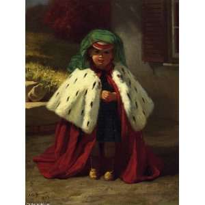     John George Brown   24 x 32 inches   Little Girl with Ermine Coat