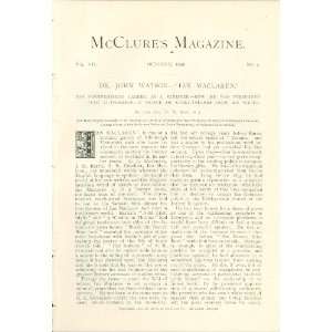  1896 Dr John Watson Author Ian Maclaren 