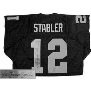 Ken Stabler Oakland Raiders Autographed Black Throwback Jersey with 