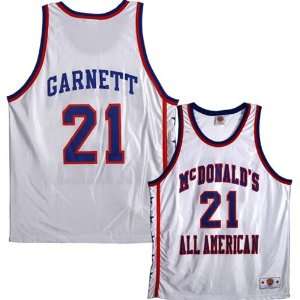   21 Kevin Garnett White McDonalds Basketball Jersey